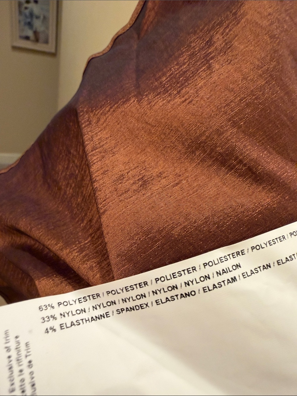 Joseph ribkoff Copper Brown Blouse - Picture 9 of 9